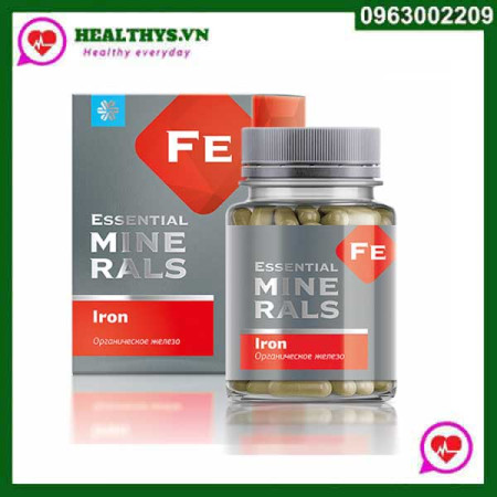 Thuốc sắt hữu cơ Essential Minerals Iron của Nga